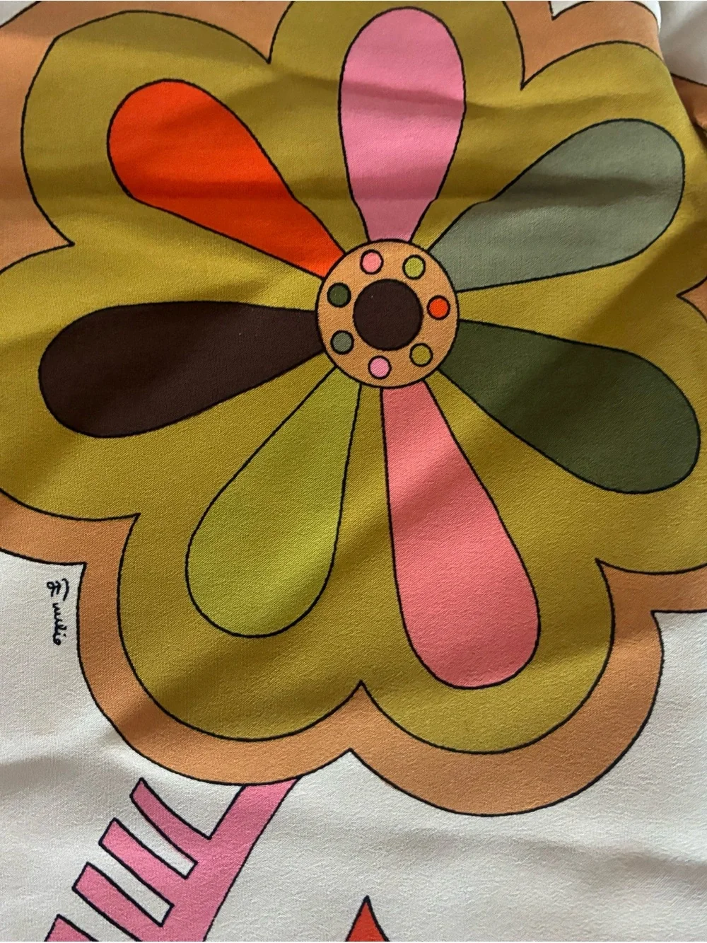 Vintage 1970’s - Emilio Pucci Floral Silk Scarf